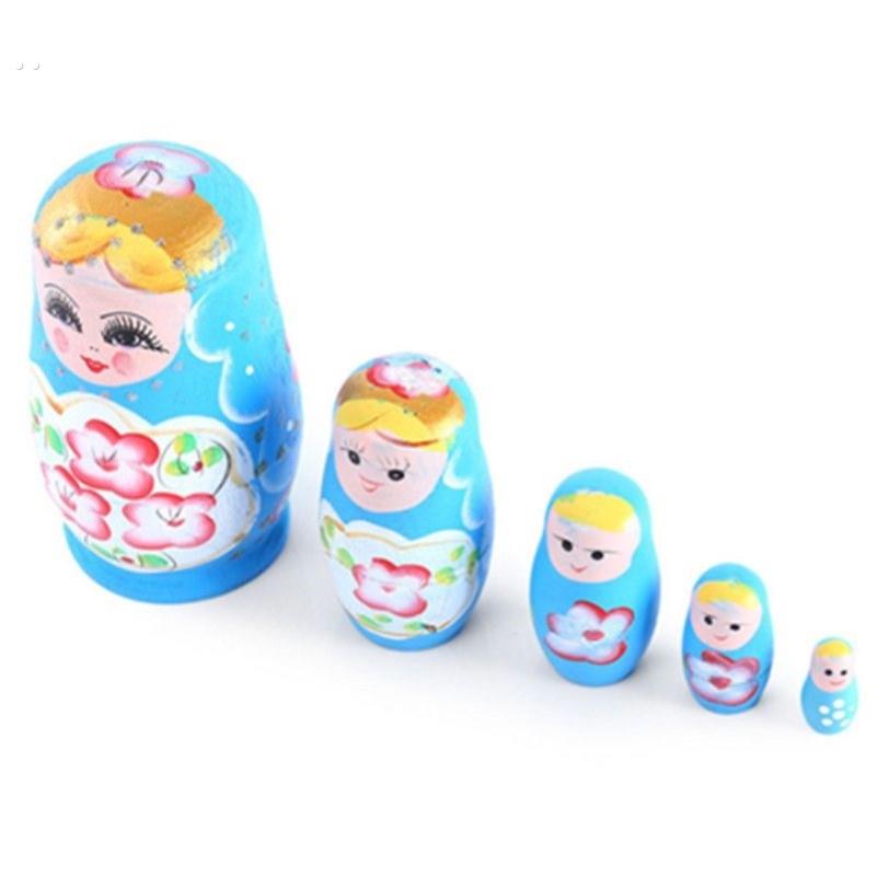 俄罗斯套娃玩具10层5层风干椴木手工绘制生日礼物儿童益智摆件