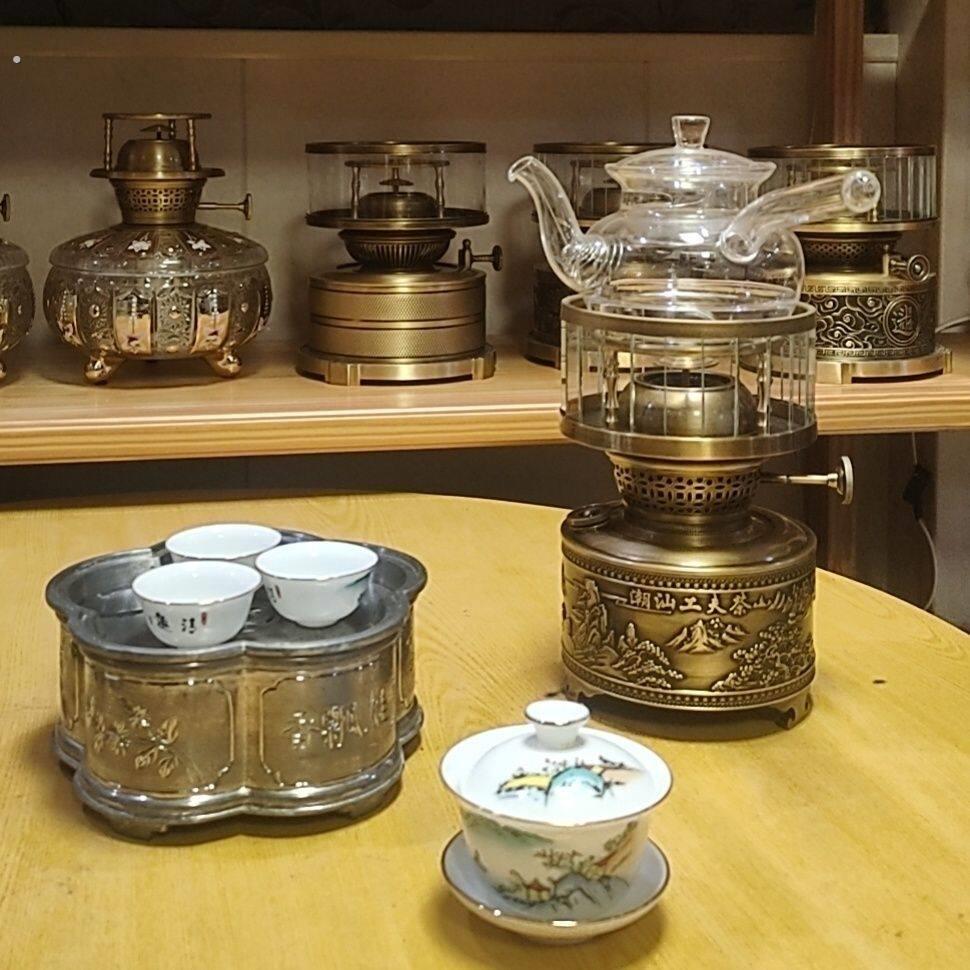 酥油灯煮茶炉空气灯功夫茶具烧水炉煮茶器潮汕功夫茶炉老式精致
