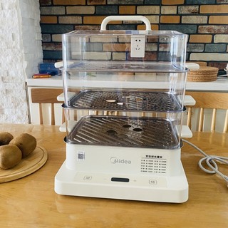 美的电蒸锅多功能家用三层大容量智能全自动早餐机蒸笼煮蛋神器