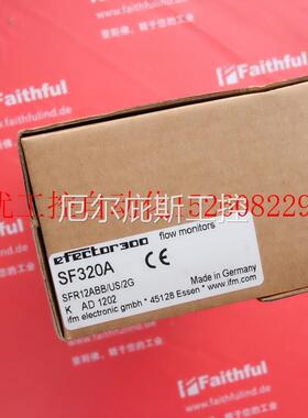 议价 SF320A 易福门全新两件式流量感测器 SFR12ABB/US/2G现货工