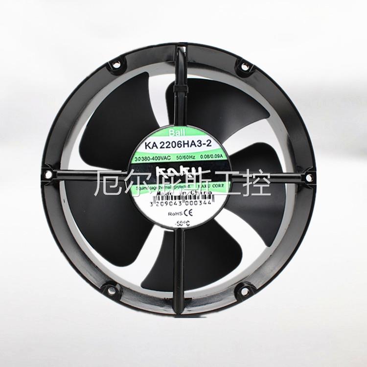 咨询KAKU卡固 KA2206HA3 三相AC380V 22060 全金属风扇 焊机防水