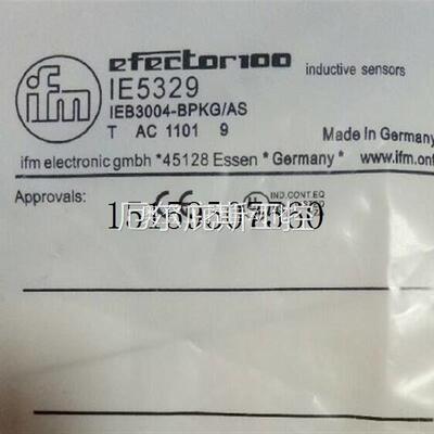 议价/易福门接近开关感测器 IE5329 接近开关感测器现货议价工控
