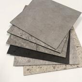 3.0mm石塑地板Pvc地板贴纸办公室商用塑料地板皮革工程水泥灰色商