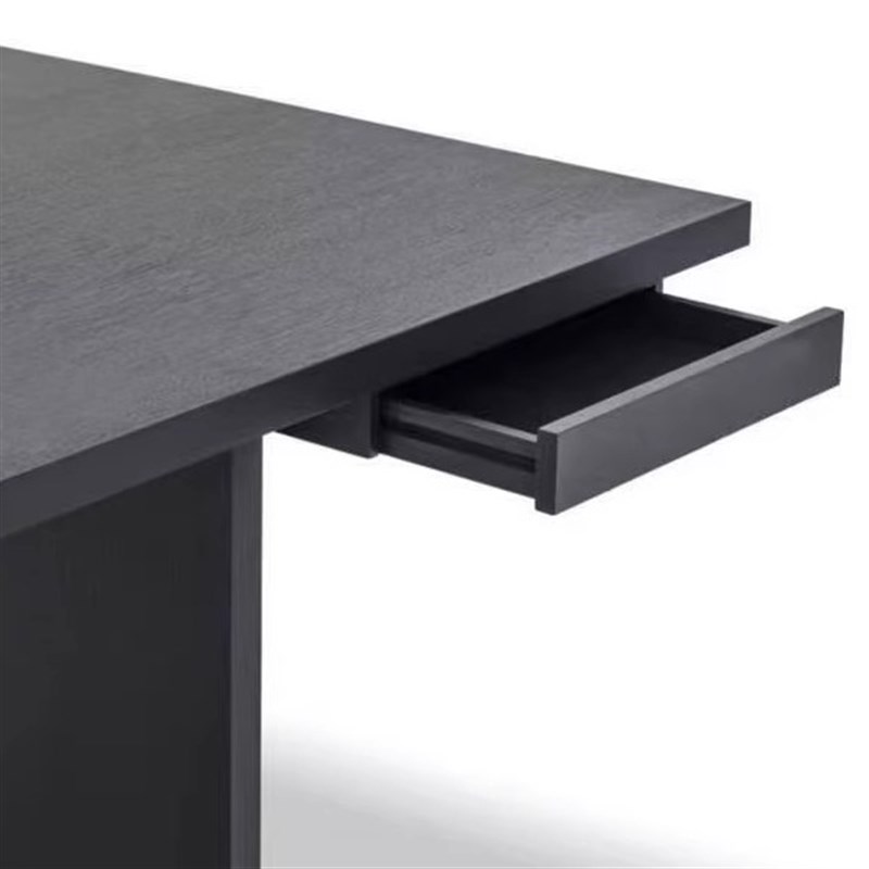 新中式黑胡桃白蜡木书桌办公室酒店民宿书房电脑桌写字桌实木家具