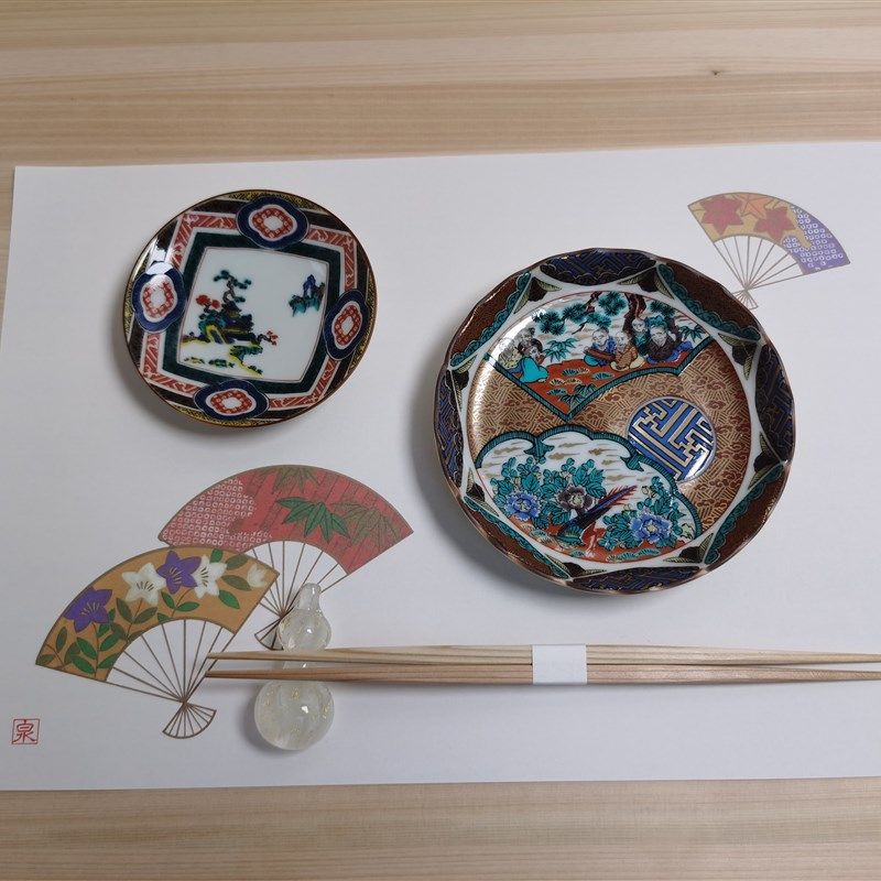 现货日式餐垫纸 圆形长方形餐纸和风餐垫会席怀石料理桌面垫纸