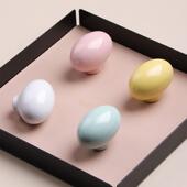 新款 彩色陶瓷把手 简约鸽子蛋柜门拉手儿童房高端衣柜柜子抽屉时尚