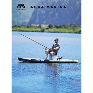 AquaMarina 樂(lè)劃探險(xiǎn)王釣魚(yú)槳板SUP路亞皮劃艇站立沖浪板路亞漿板
