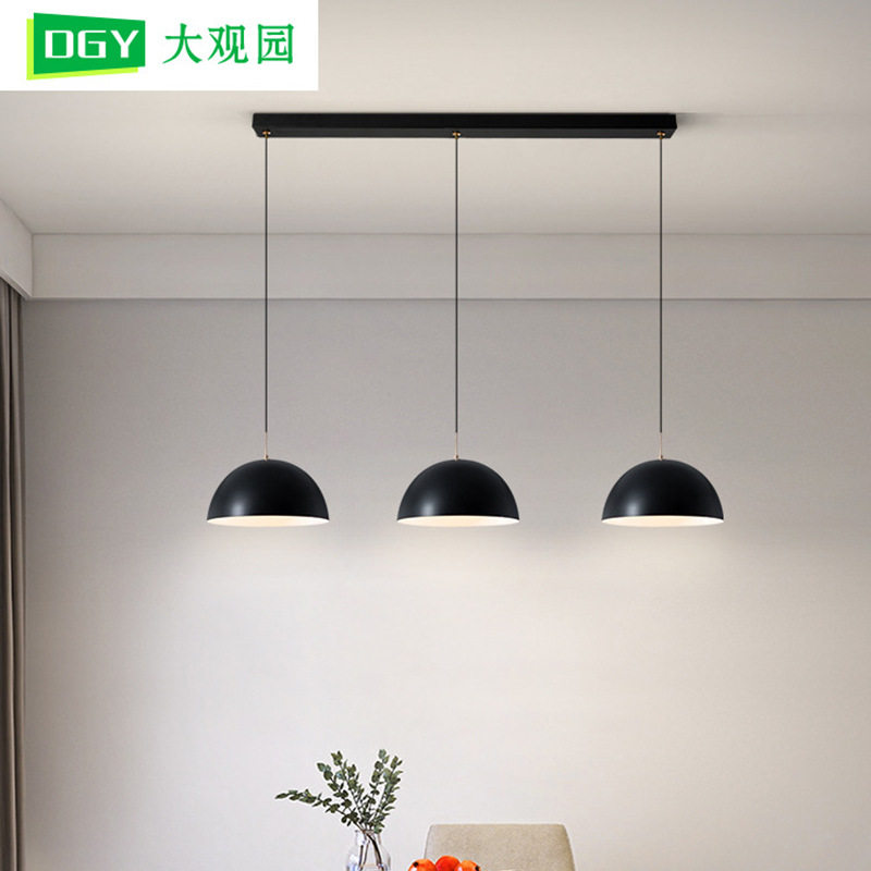 大观园灯现代简约吧台灯北欧极简圆形轻奢创意LED餐桌饭厅灯473L