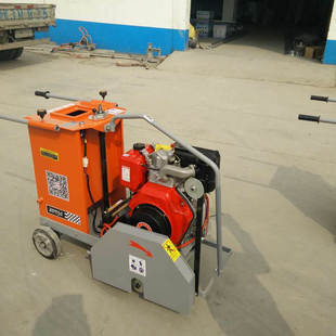 混凝土路面马路柴油切割机水泥路面切缝机电动割缝机乡村道路可用