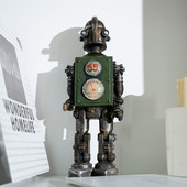 美式 复古机器人摆件酒柜书架柜子工艺品摆件家居客厅桌面装 饰品