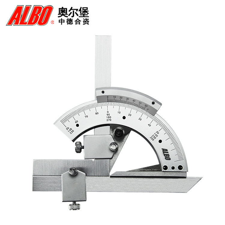 奥尔堡角度尺0-180组合量角器角度尺角度仪测量工具0-320度