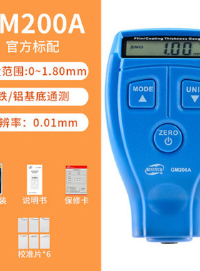 标智GM200A/GM211涂层测厚仪油漆铁基漆膜测厚仪镀锌厚度膜厚仪