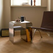 不锈钢网红边几角几简约轻奢客厅沙发方几阳台一体成型置物柜茶几