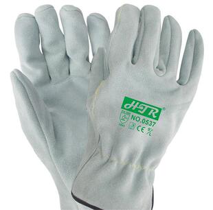 海太尔0537/0541牛二层皮耐用手套耐磨防滑防穿刺手套