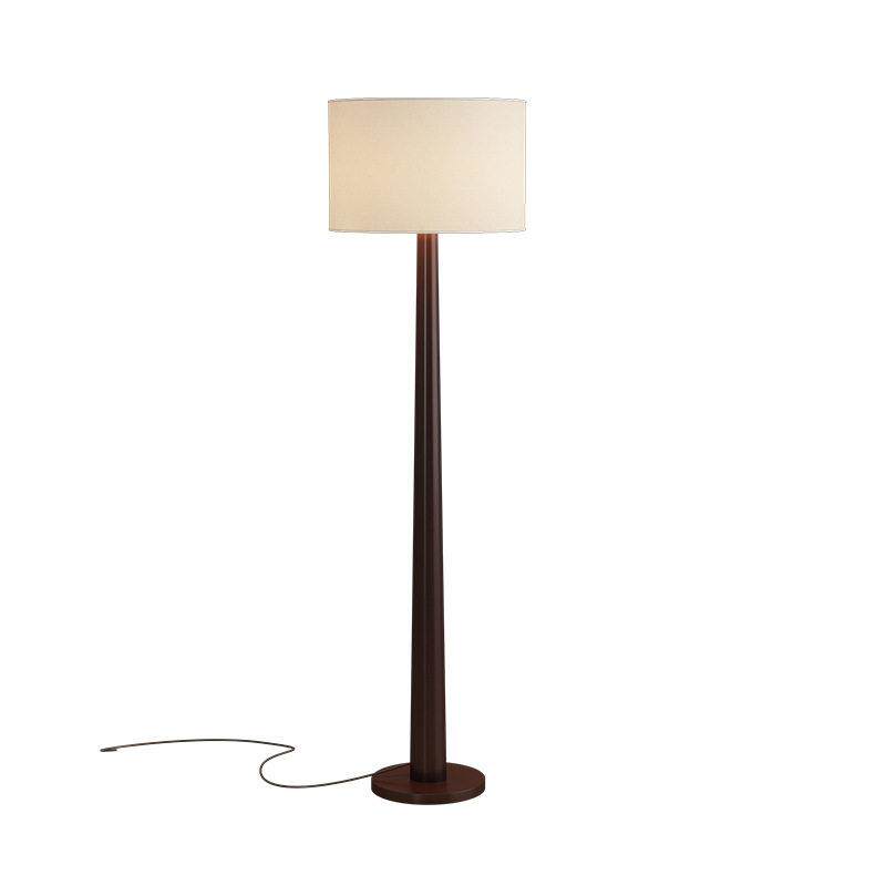 法式中古实木落地灯中式客厅沙发旁装饰灯新款级感复古卧室灯具