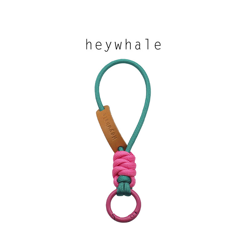 heywhale伞绳编织钥匙扣挂件图片