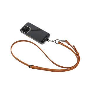 原创手工植鞣牛皮手机挂绳斜挎背带真皮双钩扣包包肩带可调节皮绳