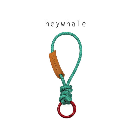heywhale奶嘴挂绳皮质钥匙扣定制