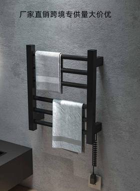 电热毛巾架浴室不锈钢智能恒温电热置物架加热消毒除菌烘干架