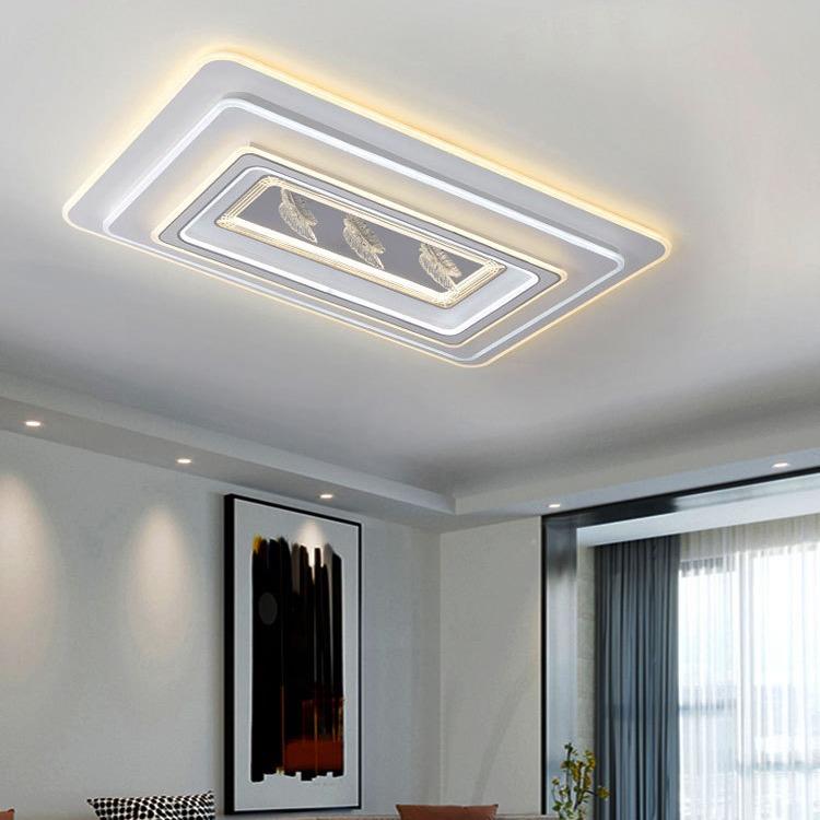 家居照明大气方形客厅灯吸顶灯现代轻奢亚克力2022新款家用卧室灯