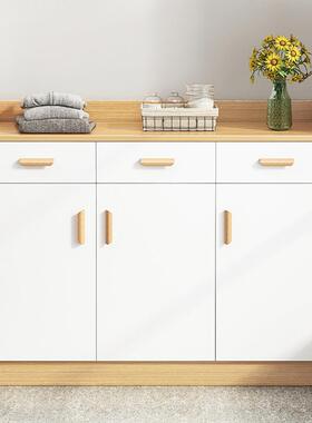 阳台储物柜低柜置物柜防水防晒矮柜子靠墙收纳柜地柜落地杂物柜子