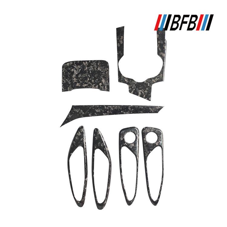 适用于阿尔法罗密欧giulia锻造大理石中控排档仪表台门边饰条内饰