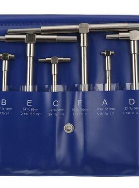 镀镍可调规内径伸缩量规不锈钢检具6件套伸缩规方头8-150mm