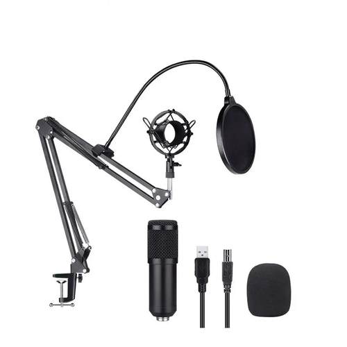 192KHz/24Bit采样率USB麦克风套装youtube播客录制电脑话筒BM-800