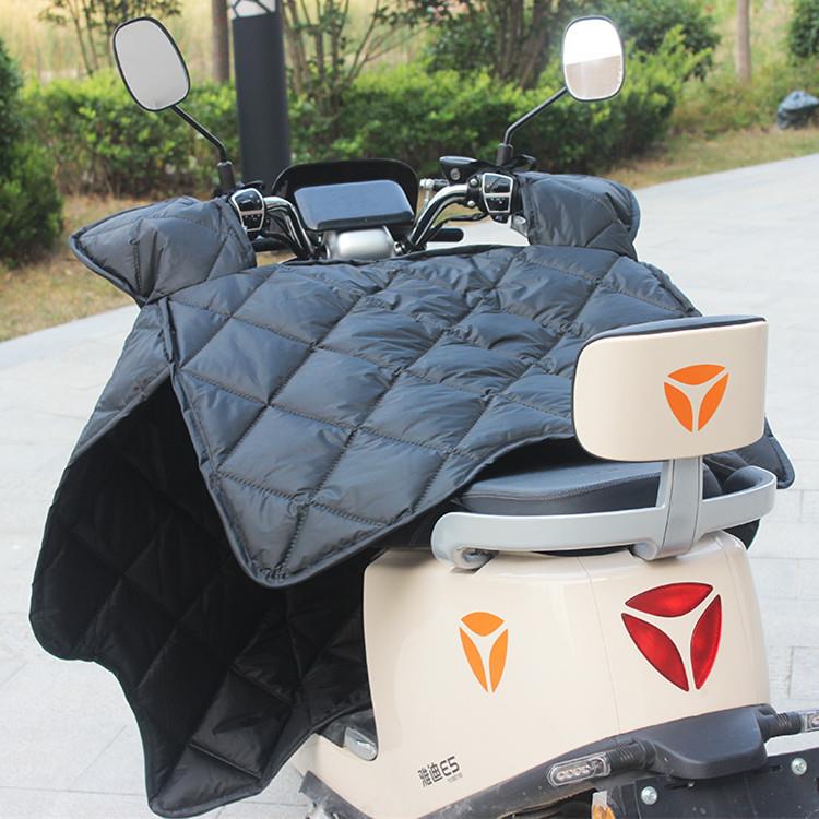 电动机车挡风被中厚款电动车遮阳双面防雨水春秋四季通用防风罩