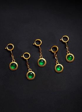 古法复古简约小吊坠挂坠提溜diy手工饰品手链手串弹簧扣尾链挂坠