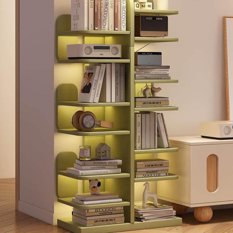 创意新款书架落地置物架多层收纳架简易家用客厅一体靠墙储物书柜