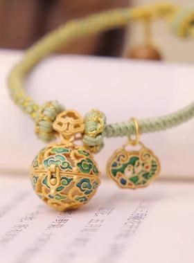 镂空香囊吊坠项链手链女中式复古随身佩戴香薰香丸扩香通勤饰品