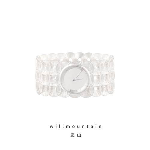 Willmountain【宝钱坊】小众设计师创新手镯腕表简约宽手镯表腕表