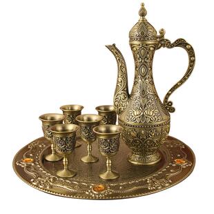 中式白酒酒具套装送礼高级复古酒壶宫廷酒杯酒盅古典酒盘整套摆件