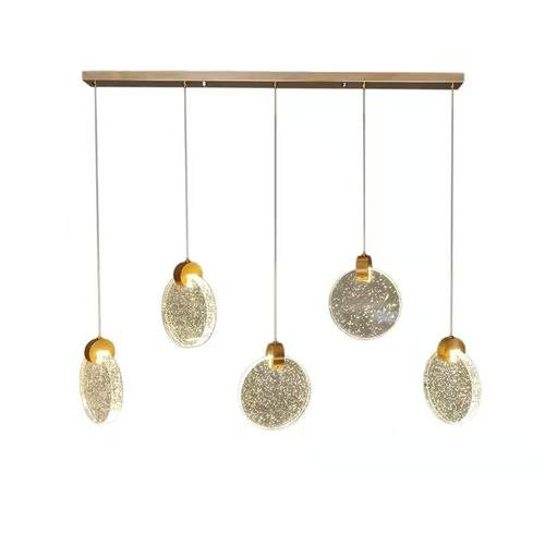 现代简约气泡水晶吊灯个性吧台餐厅灯别墅客厅复式楼梯酒店小吊灯