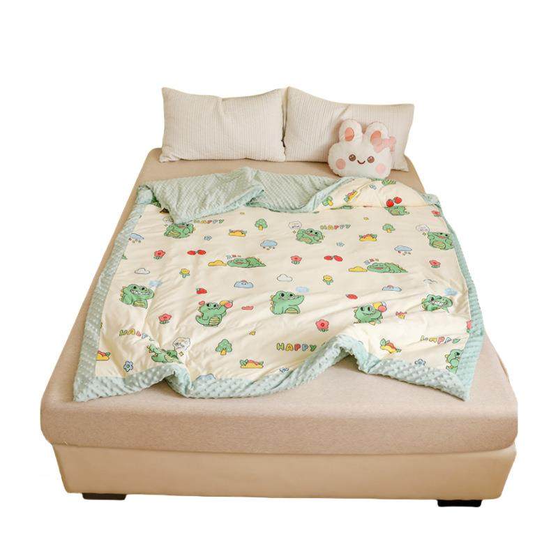可拆卸母婴级针织棉豆豆被秋冬儿童被芯卡通学生宿舍加厚被子,床上用品,化纤被,淘宝优惠券,粉丝福利购,淘宝优惠卷