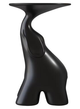 现代极简小象边几意式轻奢创意高级感一体设计师茶几客厅落地摆件