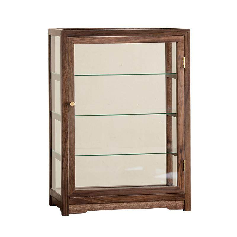 胡桃木茶具玻璃展示柜桌面实木收纳柜置物茶空间茶道茶杯防尘柜,餐饮具,整套茶具,淘宝优惠券,粉丝福利购,淘宝优惠卷