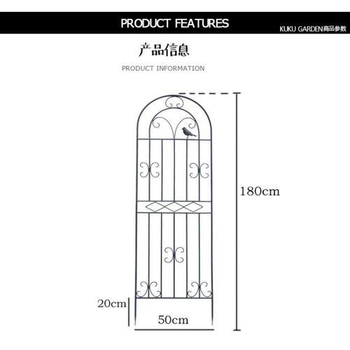 爬藤架花架户外植物攀爬网格架花园月季庭院铁艺室外拱形花架