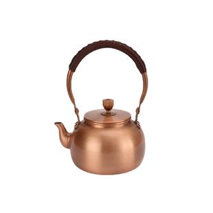 侧把铜壶600ml纯紫铜茶壶