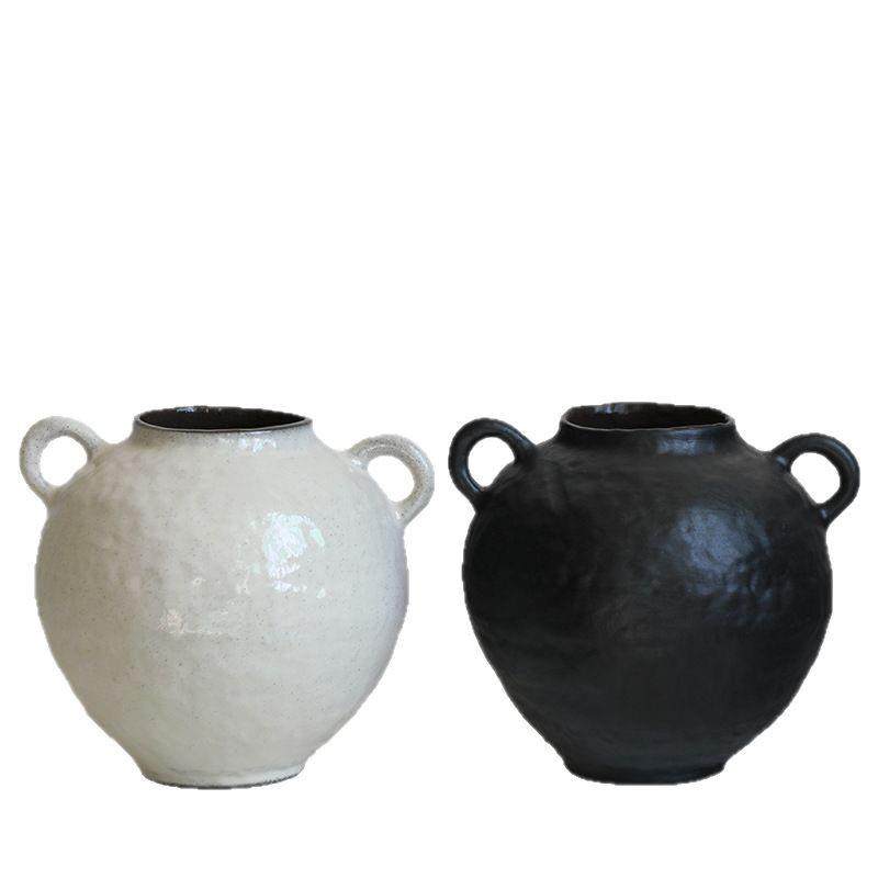 日式侘寂风陶瓷小花瓶景德镇餐桌插花花器摆件复古装饰陶罐民宿,橡塑材料及制品,工业陶瓷,淘宝优惠券,粉丝福利购,淘宝优惠卷