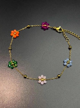 Vintage古着 Dopamine girl flower手链