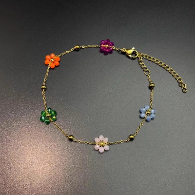 Vintage古着 Dopamine girl flower手链