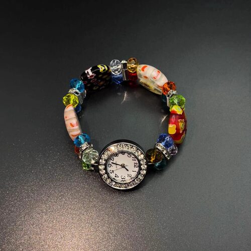 Vintage古着 Colored diamond circle手表