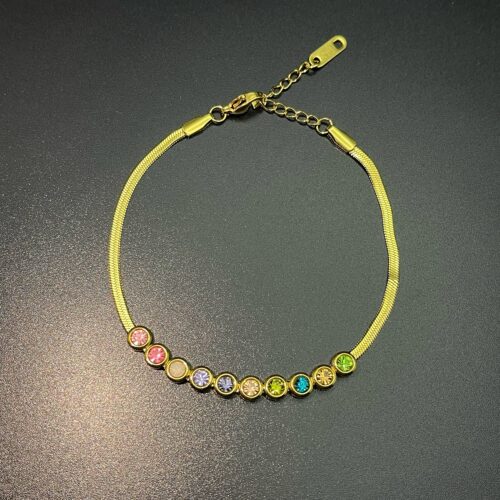 Vintage古着 Brazilian colored zirconium手链