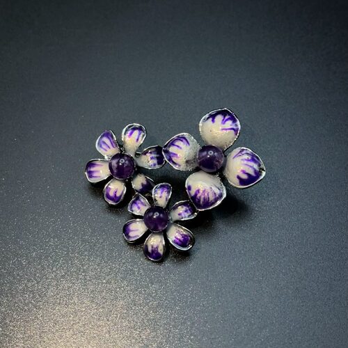 Vintage古着 Purple Enamel胸针