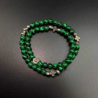 Vintage古着 Camouflage agate手串