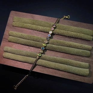 Vintage古著 Rainbow zircon手链