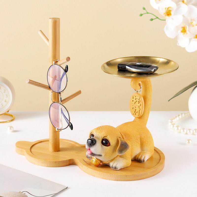 狗挂钥匙储物托盘装饰品客厅入口现代无障碍豪华装饰入口鞋柜放置,家居饰品,装饰摆件,淘宝优惠券,粉丝福利购,淘宝优惠卷