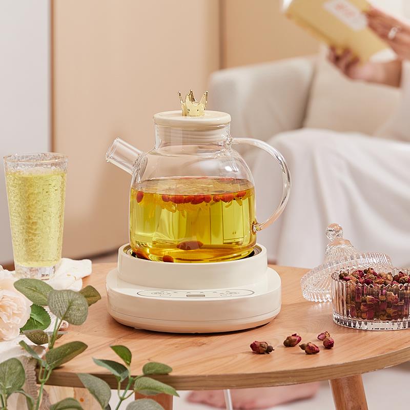 煮茶壶全玻璃烧水泡茶专用电炉耐高温家用养生花茶具茶吧机蒸茶器
